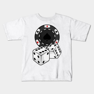 Chip & Dice for Poker Kids T-Shirt